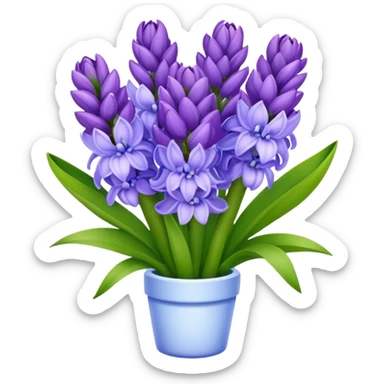a light bouquet of Hyacinth sticker