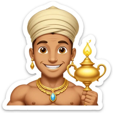 genie of the lamp sticker
