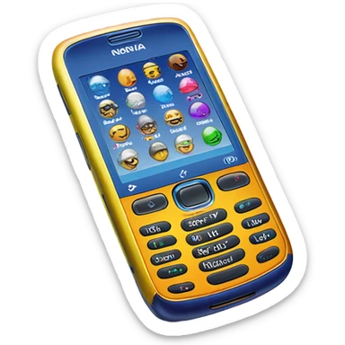 bejeweled nokia cellphone with text messages sticker