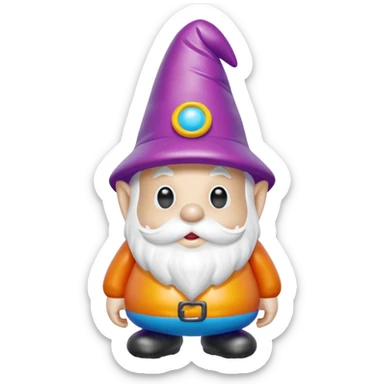   jeff koons halloween gnome inflatable sticker