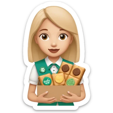wendy’s and Girl Scout cookies  sticker