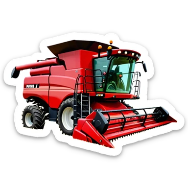Combine Harvester - Case IH 8250 (Model Year: 2022) (Iconic colour: Red) sticker