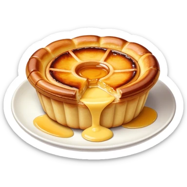 A portuguese pastel de nata  sticker
