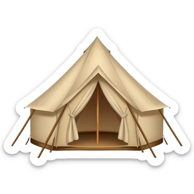 glamping tent sticker