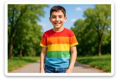 yosh bolani tasvirlab ber 10 11 yoshli  sticker