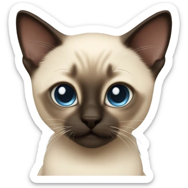 Siamese kitten sticker