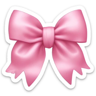 Baby pink bow  sticker