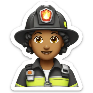 butch lesbian firefighter sticker