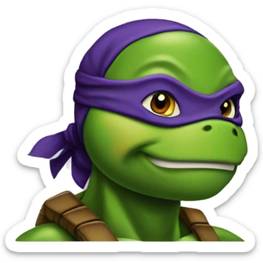 teenage mutant ninja turtle profile  sticker