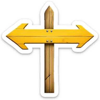 Camino de Santiago road sign with yellow arrow sticker