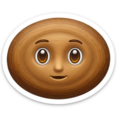 walnut seed of the tree of the genus Juglans sticker