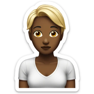 sad black lesbians sticker