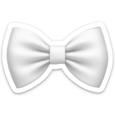 white bow sticker