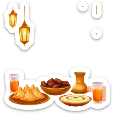 arab ramadan iftar sticker