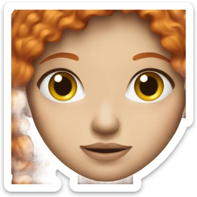 Red head white girlfriend with flavor  sticker