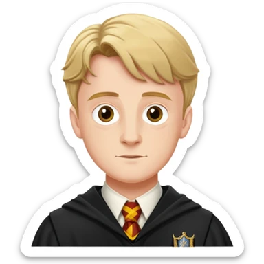 Hugh Mitchell is colin creevey in harry potter, wear hogwarts uniform sticker