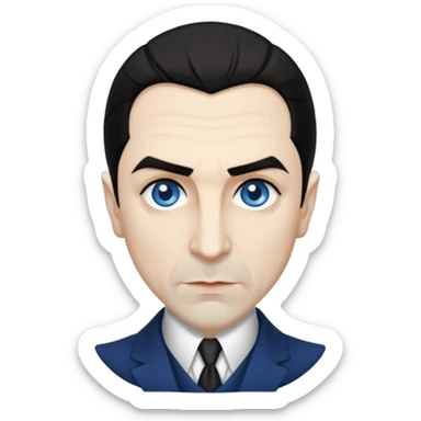 Bela Lugosi blue eyes sticker