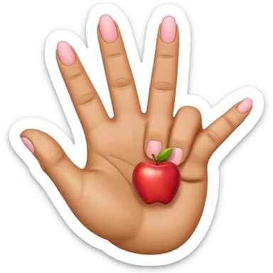 A 3D emoji in iOS emoji aesthetic style of a hand making the “shaka” gesture, with thumb and pinky extended outward and other fingers folded in, cheerful expression, clean white background, glossy Apple-style design
 sticker