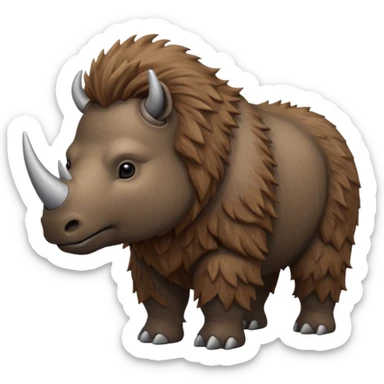 Woolly Rhino sticker