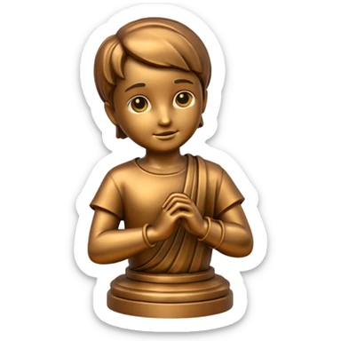 You are creating 4 in one image, make ONE bronze one  sticker