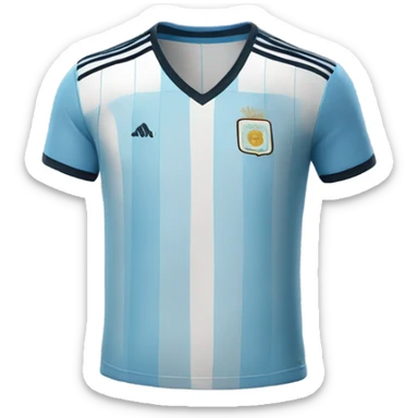 Argentina soccer jersey sticker