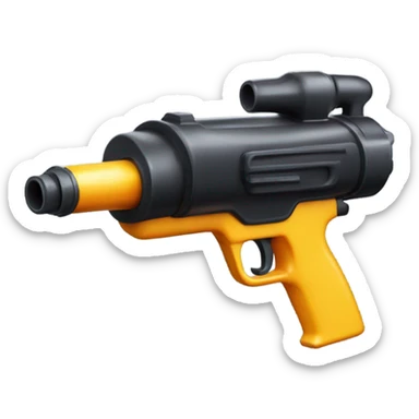 Black water gun sticker