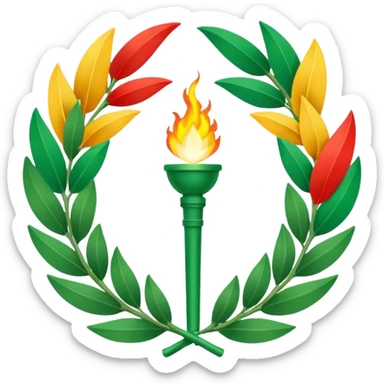 
Laurel Wreaths
Torch Relays
Stadium Flags sticker