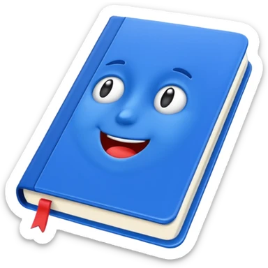 The Blue notebook3D sticker