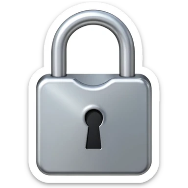 open padlock sticker