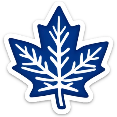 toronto maple leafs logo in blue sticker