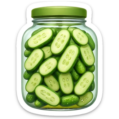 a jar of pickled cucumbers






 sticker