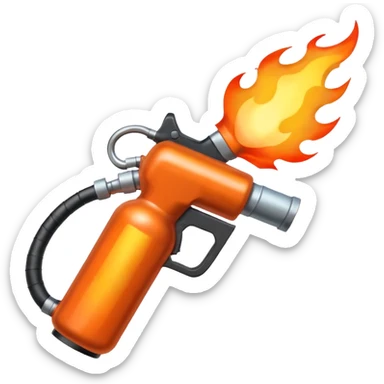flame thrower sticker