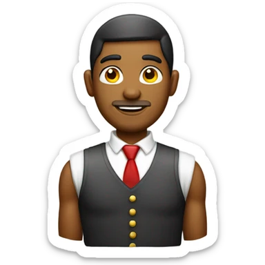 Christmas guy wearing wife beater  sticker