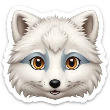 white winter & artic animal (not bear&fox)  sticker
