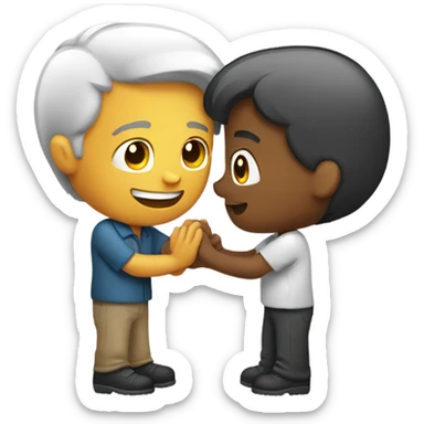 man proposing to women sticker