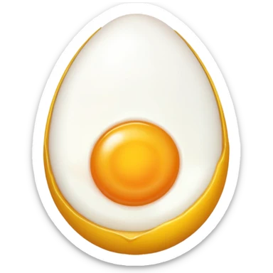 Sunny side up egg sticker