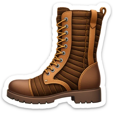 Patterned Corduroy texture ridges boots sticker
