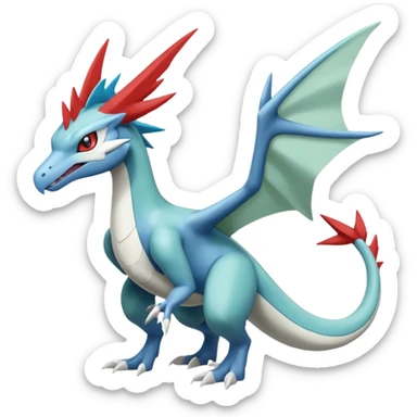 Scyther-Latios-Salamence-Silvally-Kyurem-fusion, full body sticker