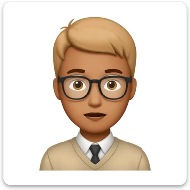 nerd face emoji sticker