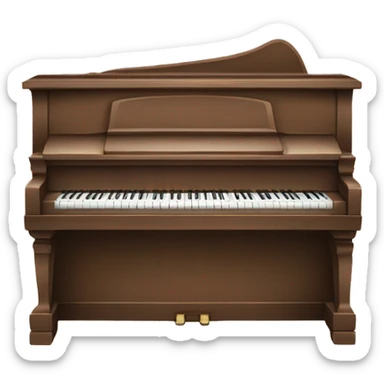 Old brown piano ￼ sticker