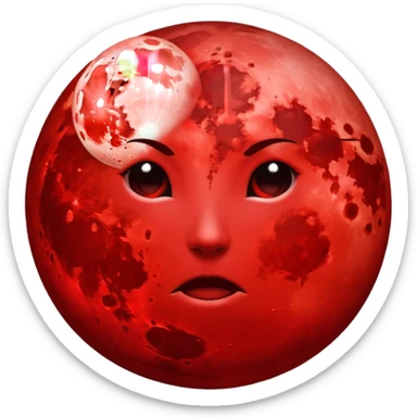 Blood moon  sticker