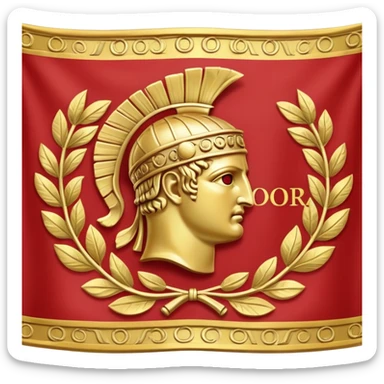 SPQR flag sticker