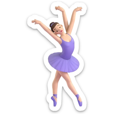 classic ballet dancer sticker
