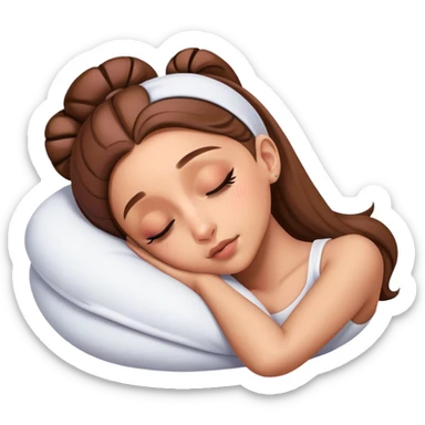 Ariana Grande sleeping sticker