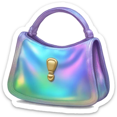 Iridescent purse sticker