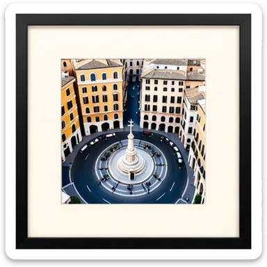 piazza di spagna view from up above
no square style no frame png style 
no squared only building 4k detailed image sticker