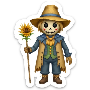 scarecrow villain sticker