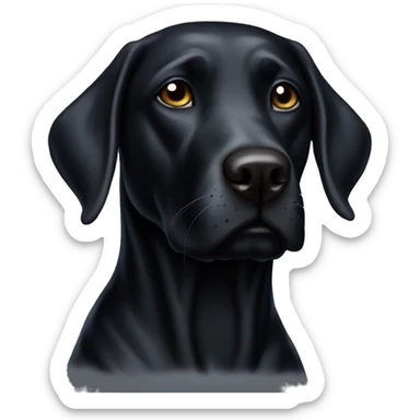 rogue xmen black lab sticker