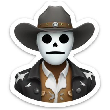 Ghost cowboy  sticker