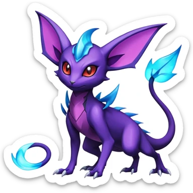 Salandit-Noivern-Espeon-Hybrid (Full body) sticker